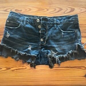 Free People black jean shorts (size 26)